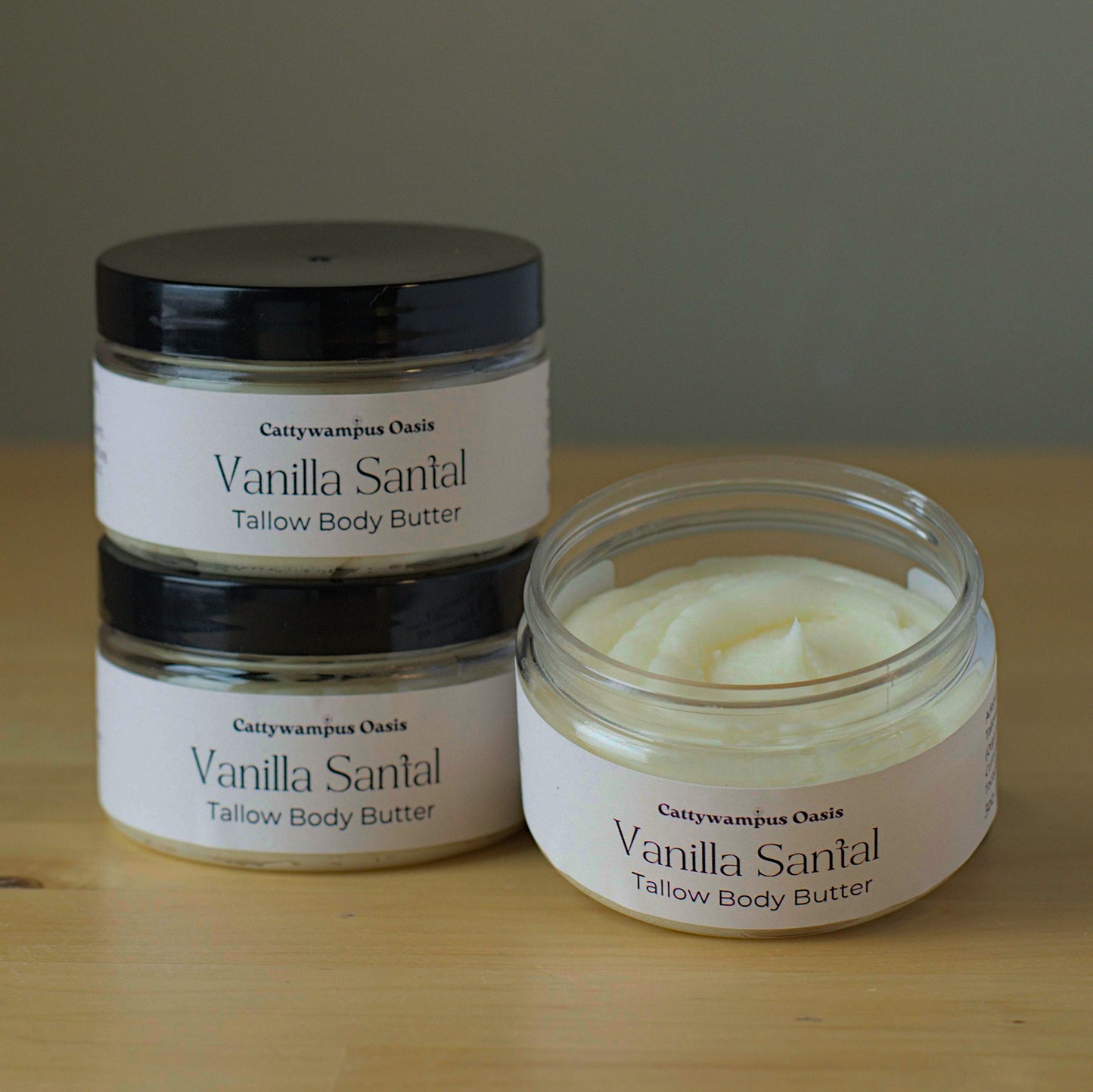 Tallow Body Butter, Vanilla Santal