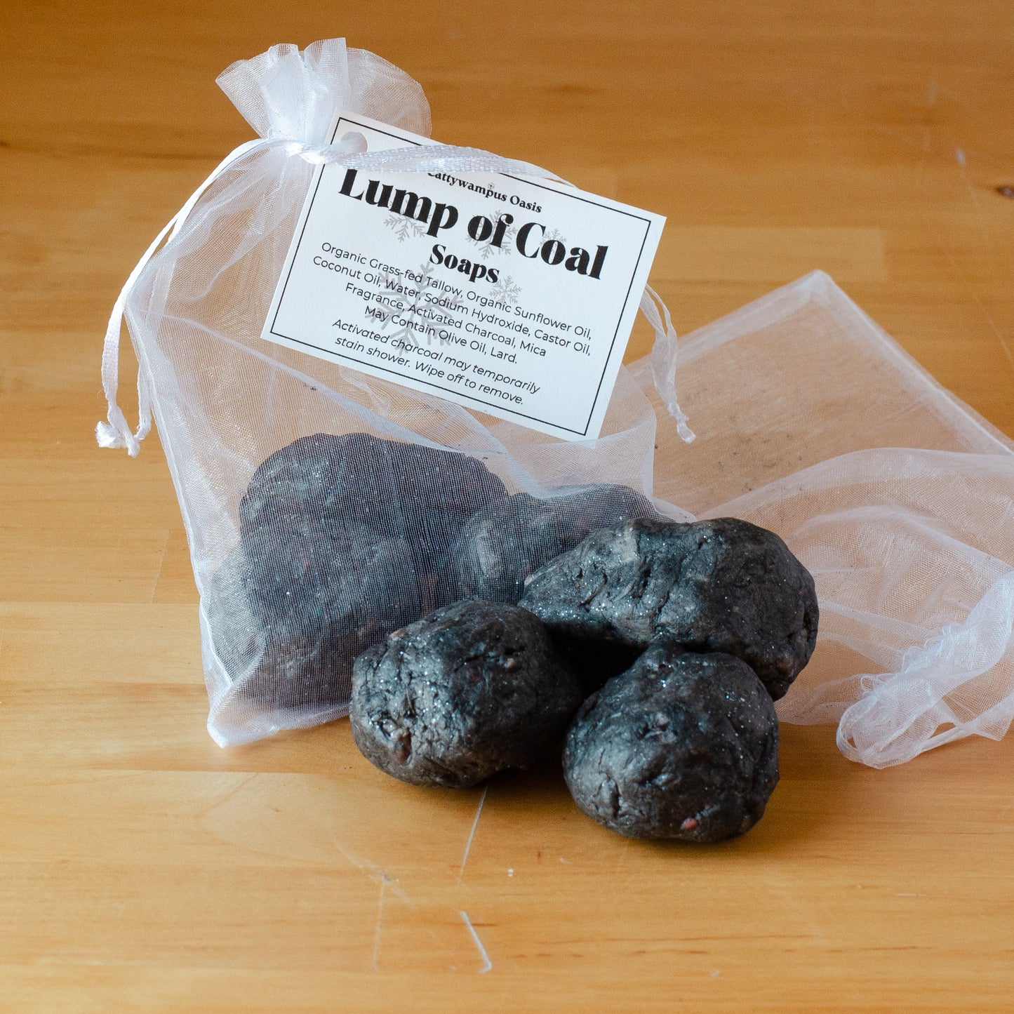 Lumps of Coal Holiday Mini Bar Soap